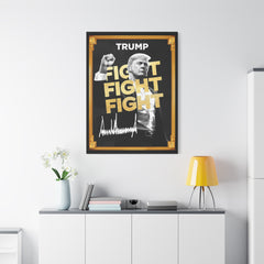 Trum Meme Fight Fight Fight Canvas The Only Official President Crypto Coin