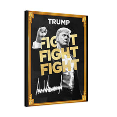 Trum Meme Fight Fight Fight Canvas The Only Official President Crypto Coin