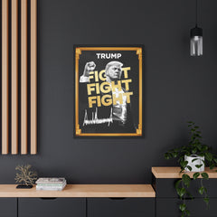 Trum Meme Fight Fight Fight Canvas The Only Official President Crypto Coin