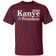 2020 Kanye For President Shirt - Maroon - NINONINE