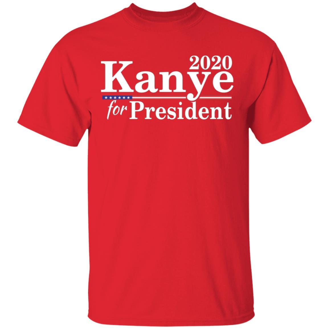 2020 Kanye For President Shirt - Red - NINONINE