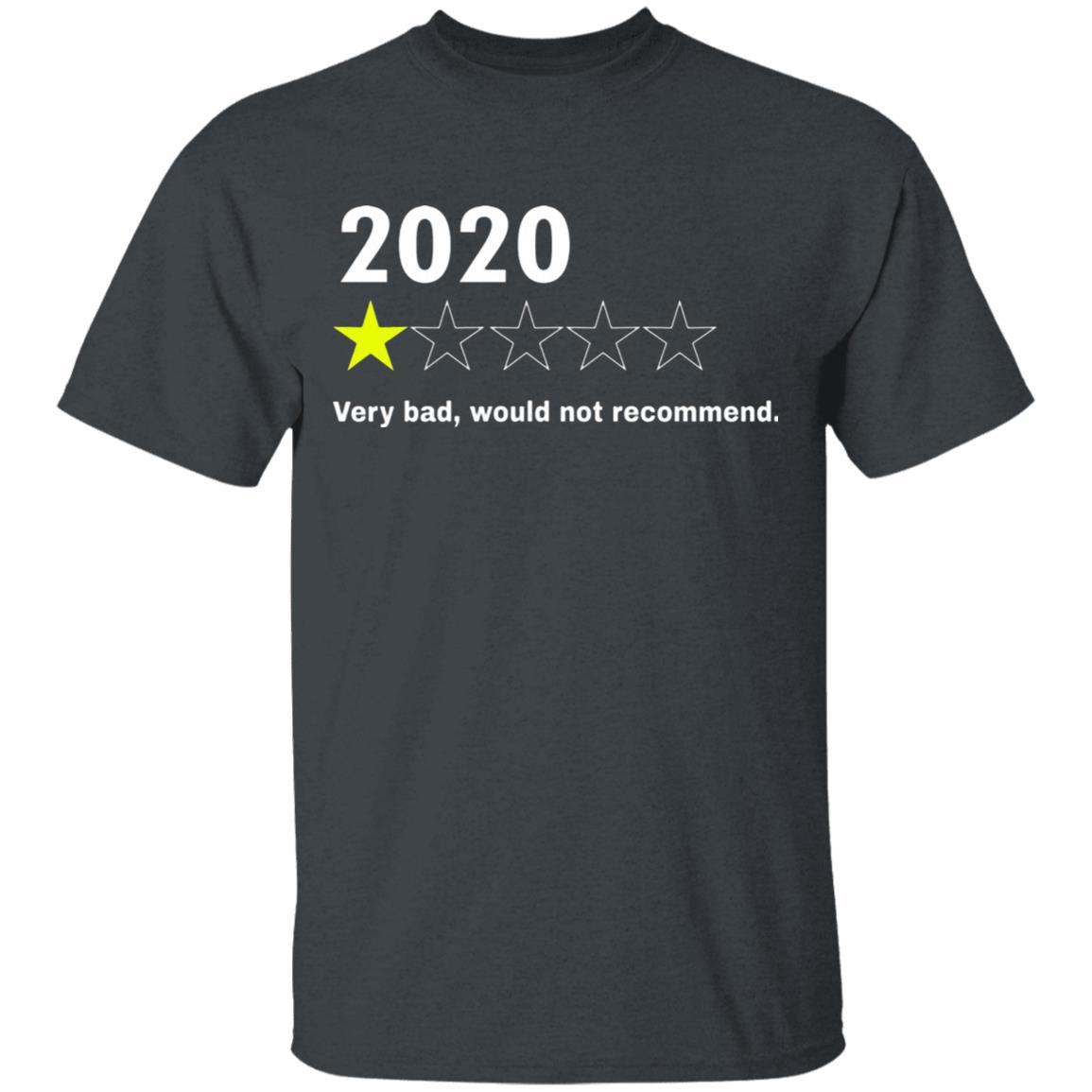 2020 Would Not Recommend Shirt - Dark Heather - NINONINE