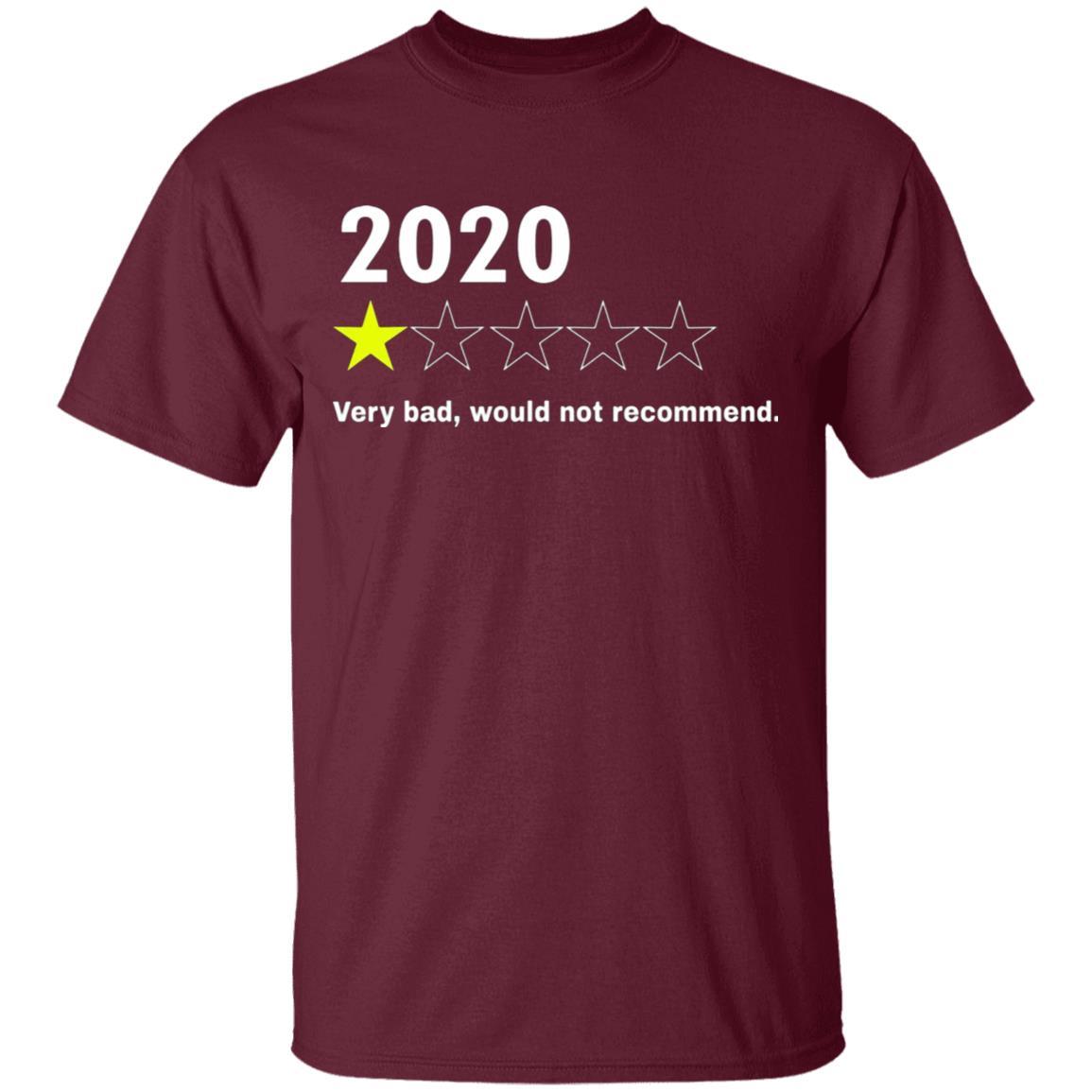 2020 Would Not Recommend Shirt - Maroon - NINONINE