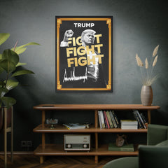 Trum Meme Fight Fight Fight Canvas The Only Official President Crypto Coin