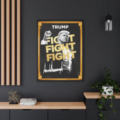 Trum Meme Fight Fight Fight Canvas The Only Official President Crypto Coin