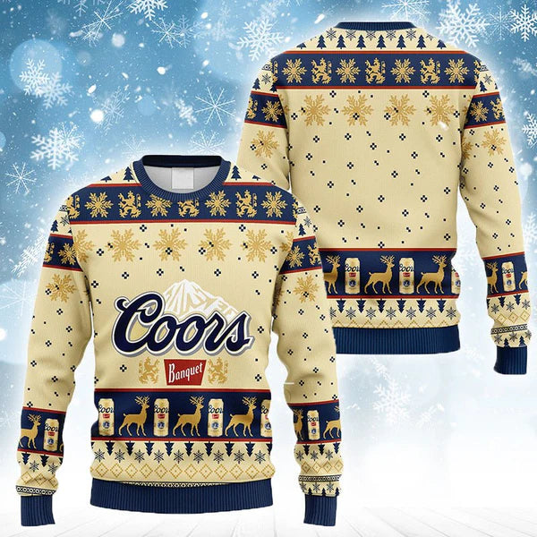 Coors Banquet Christmas Ugly Sweater