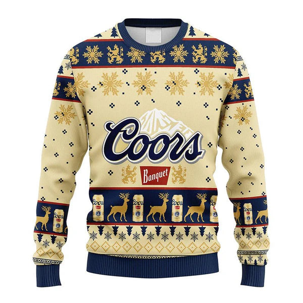 Coors Banquet Christmas Ugly Sweater