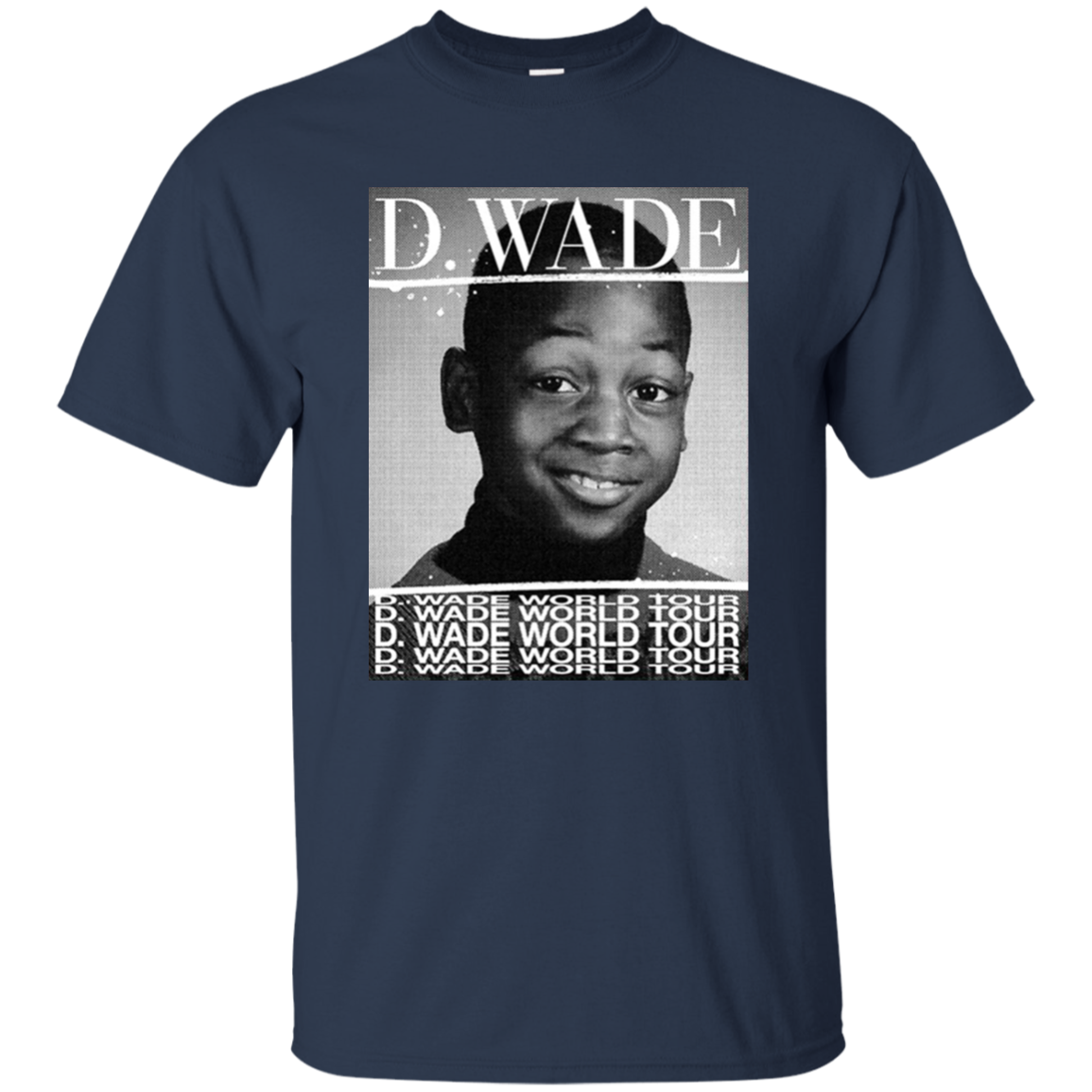 Dwyane Wade World Tour Shirt - Navy - Shipping Worldwide - NINONINE