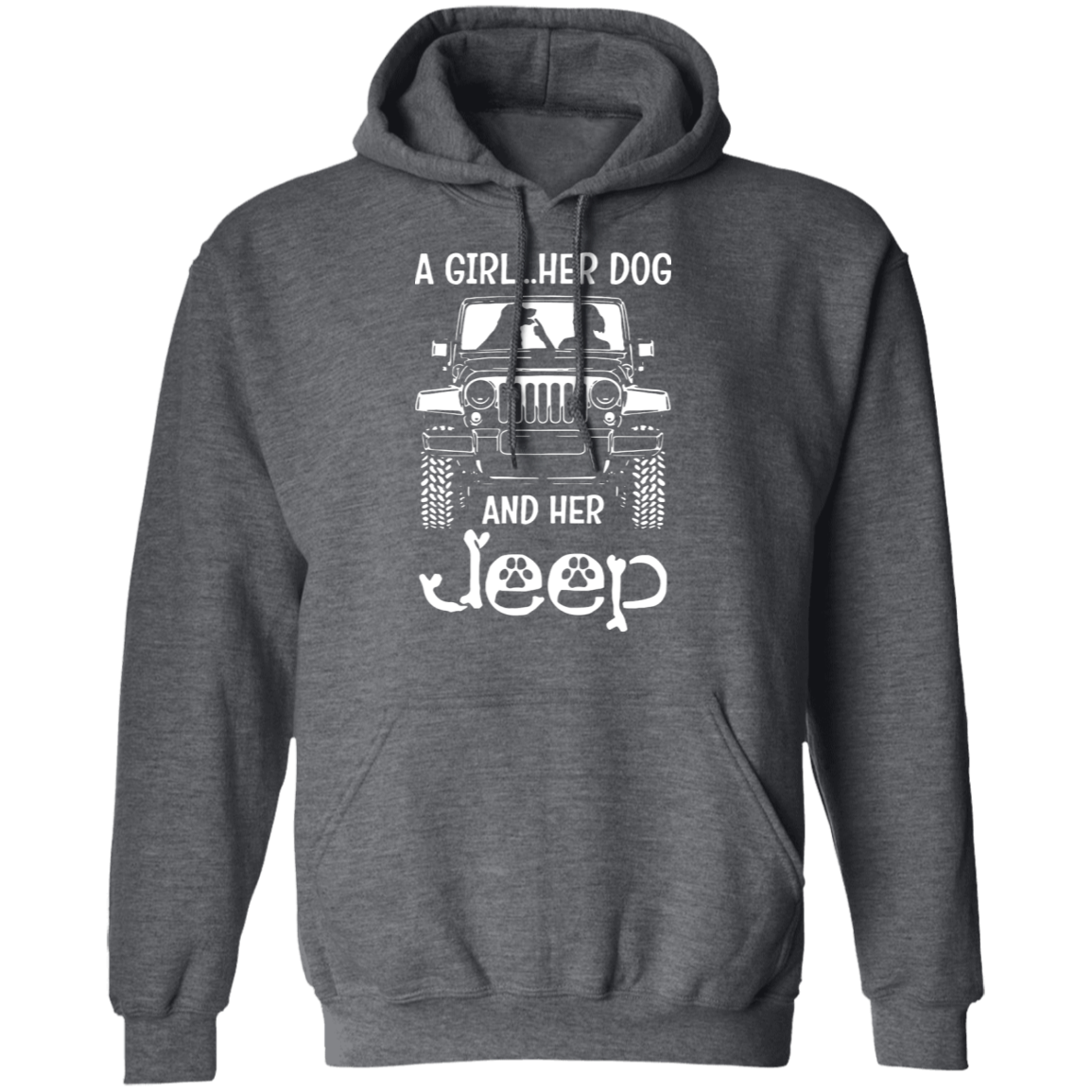 A Girl Her Dog And Her Jeep Hoodie