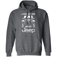 A Girl Her Dog And Her Jeep Hoodie