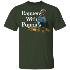 Rappers With Puppies Shirt - Forest