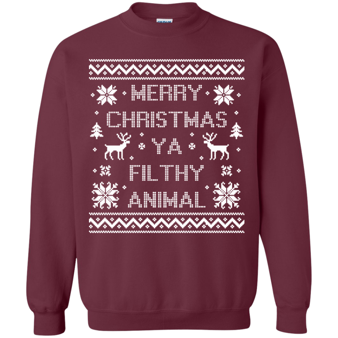 Merry Christmas Ya Filthy Animal Sweater - NINONINE