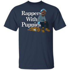 Rappers With Puppies Shirt - Navy