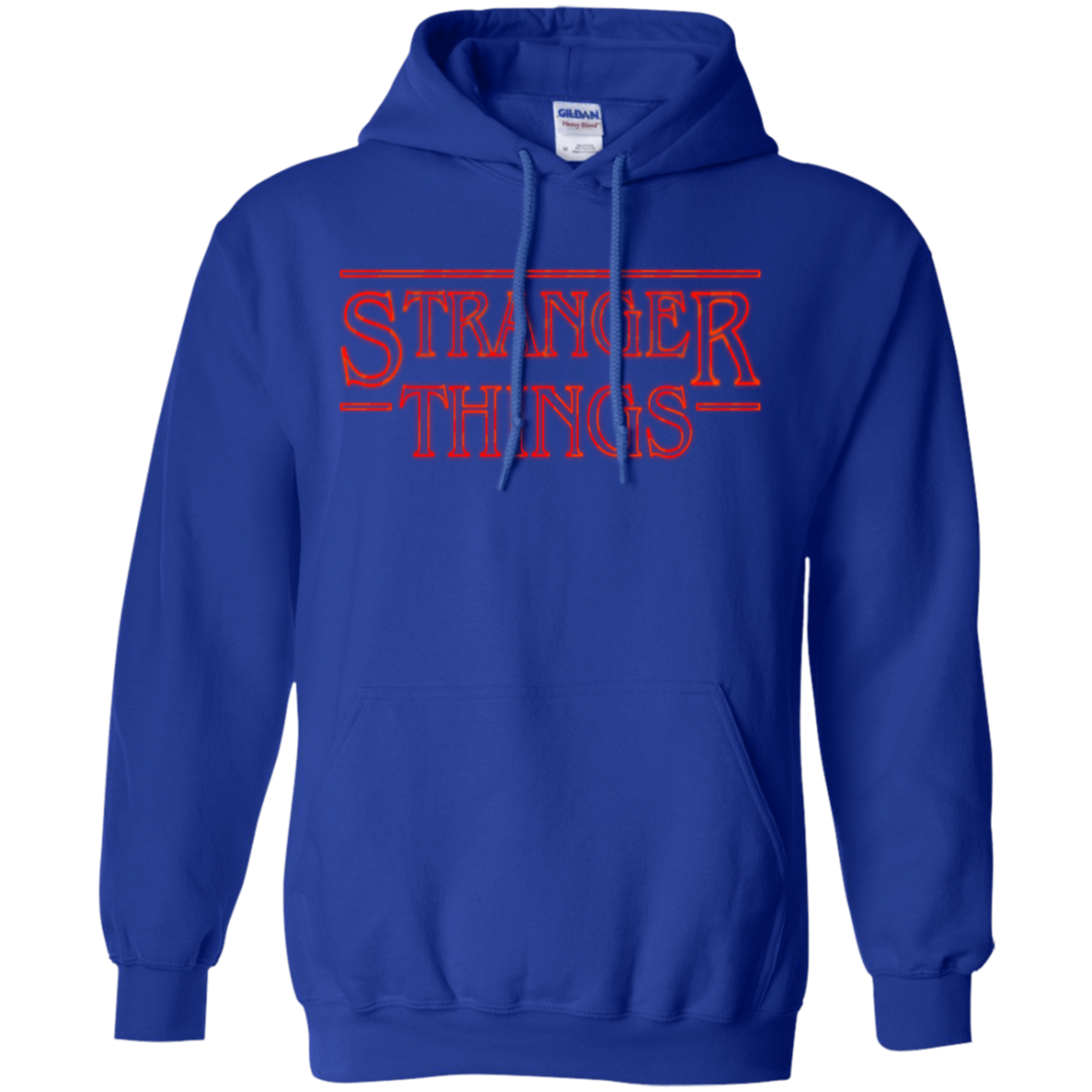 Stranger Things Merch Hoodie - Royal - Shipping Worldwide - NINONINE