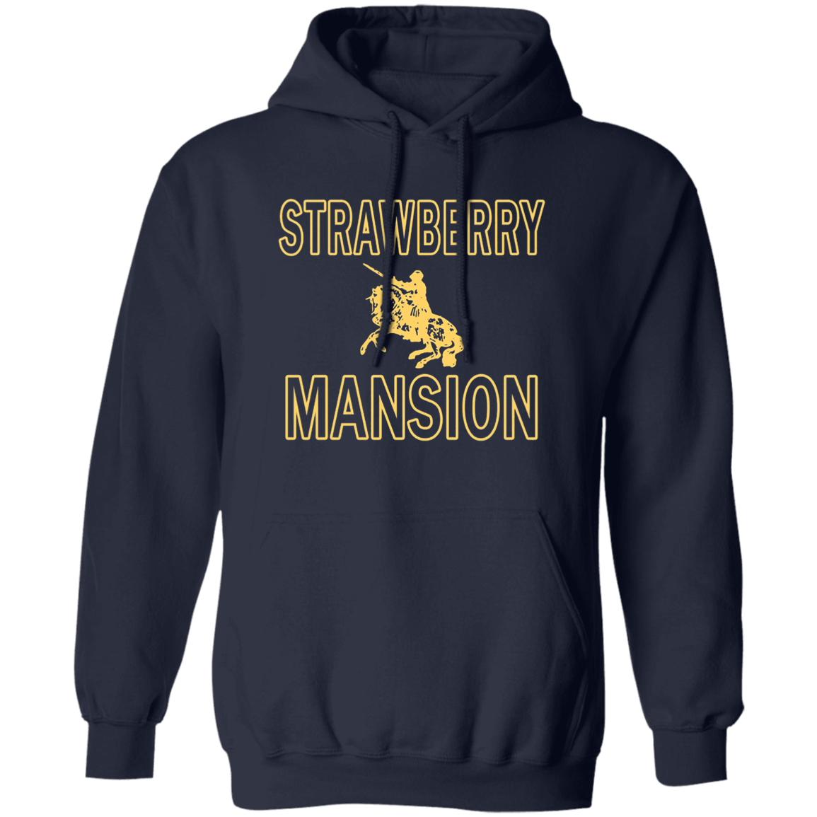 Strawberry Mansion Hoodie - Navy - Worldwide Shipping - NINONINE