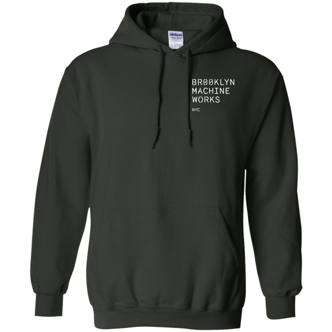 Brooklyn Machine Works Hoodie - Forest Green - Worldwide Shipping - NINONINE