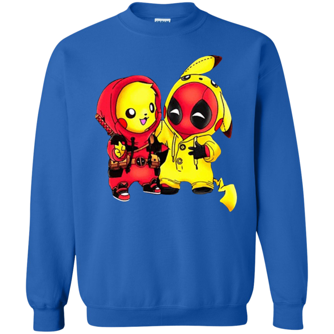 Pikachu Deadpool Sweater - Royal - Shipping Worldwide - NINONINE