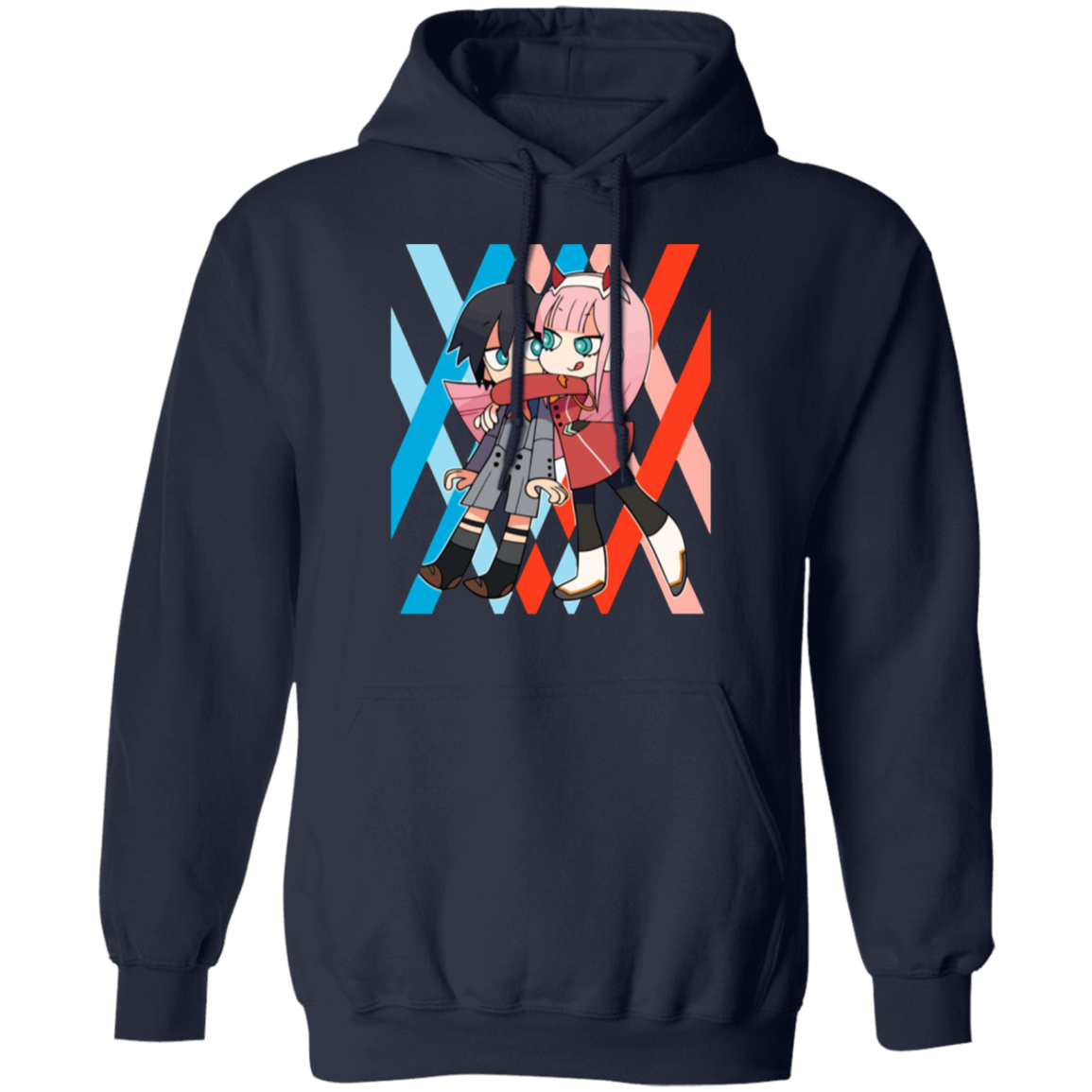 Darling In The Franxx Hoodie - Navy - Worldwide Shipping - NINONINE