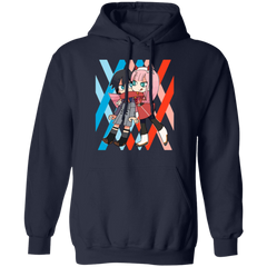 Darling In The Franxx Hoodie - Navy - Worldwide Shipping - NINONINE