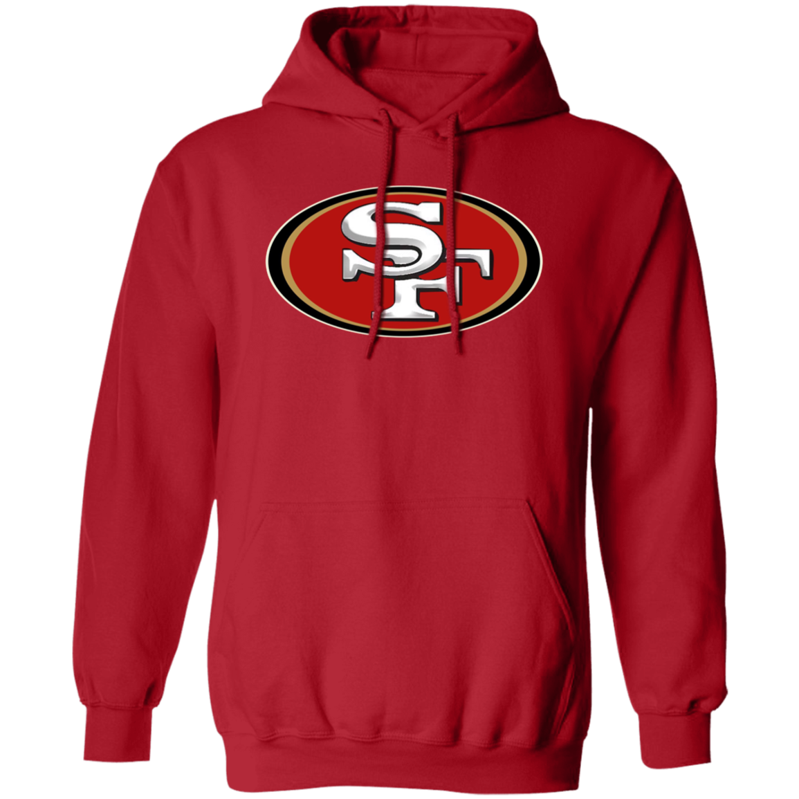 49ers Hoodie - Red - Worldwide Shipping - NINONINE