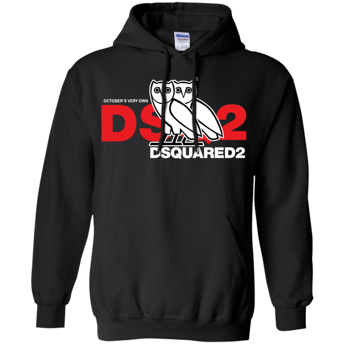 Dsquared2 Ovo Hoodie Black - NINONINE