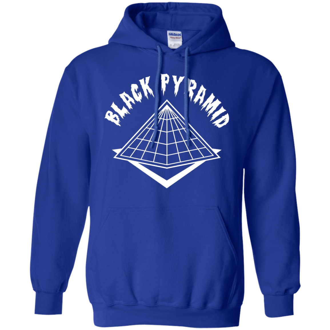 Black Pyramid Hoodie - Royal - Shipping Worldwide - NINONINE