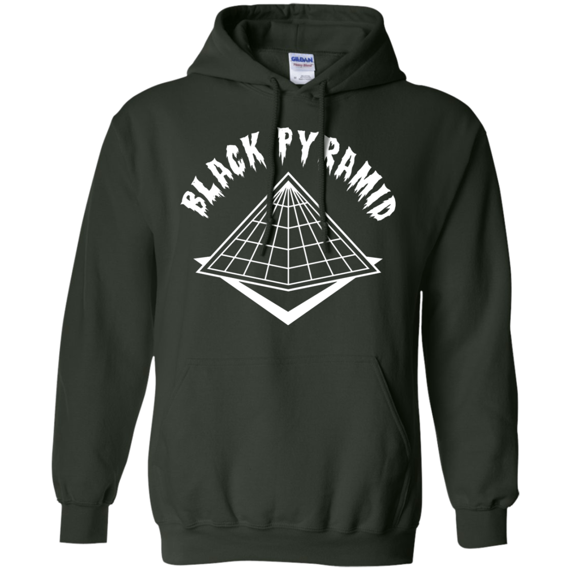 Black Pyramid Hoodie - Forest Green - Shipping Worldwide - NINONINE