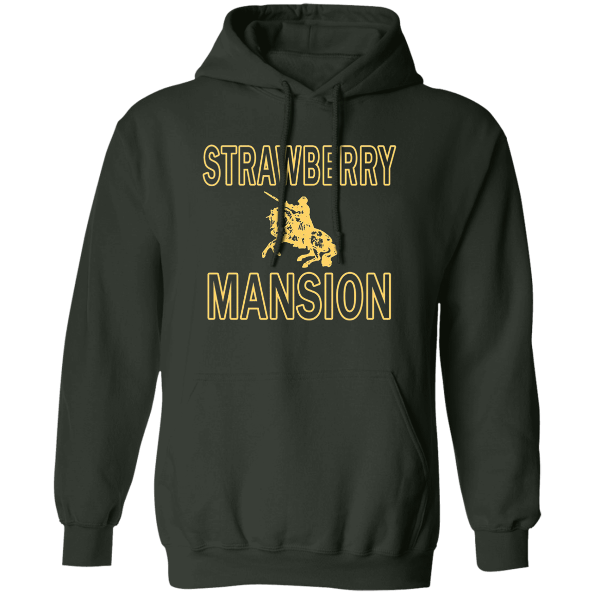 Strawberry Mansion Hoodie - Forest Green - Worldwide Shipping - NINONINE