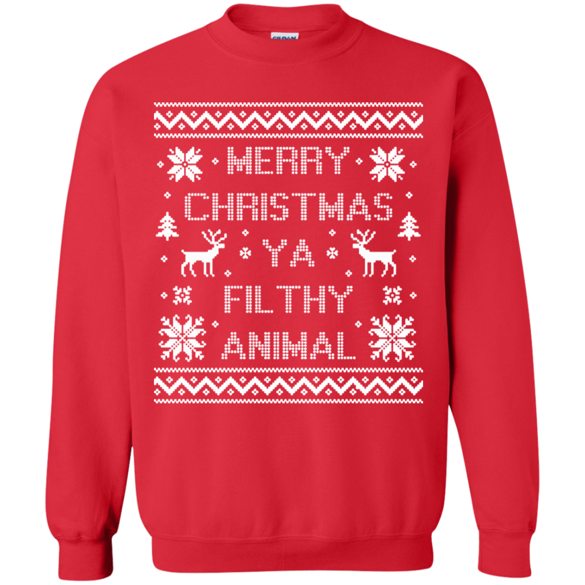 Merry Christmas Ya Filthy Animal Sweater - NINONINE