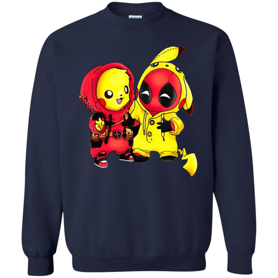 Pikachu Deadpool Sweater - Navy - Shipping Worldwide - NINONINE