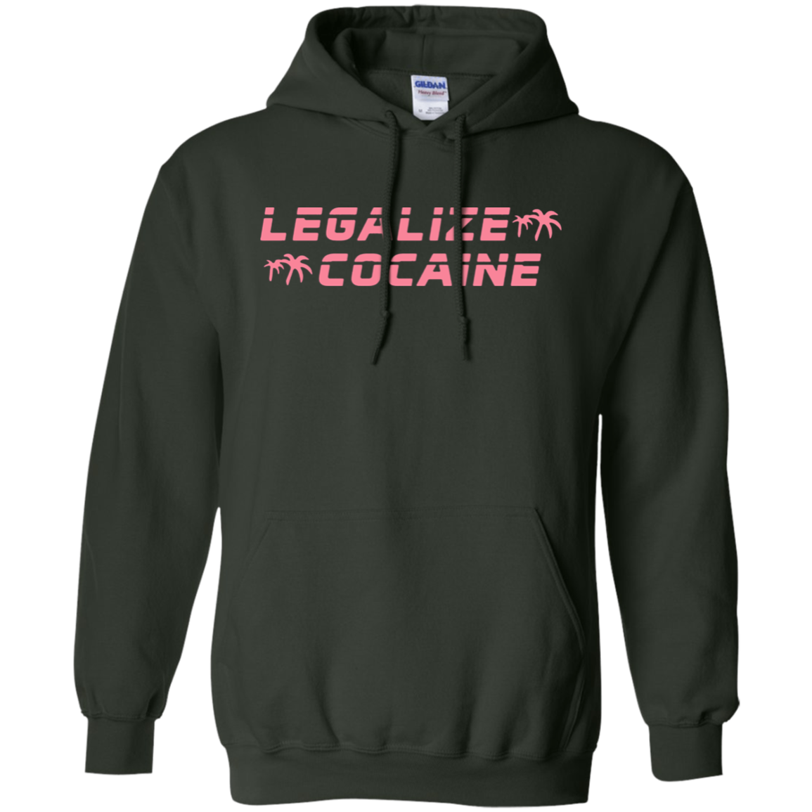 Legalize Cocaine Hoodie - Forest Green - Shipping Worldwide - NINONINE