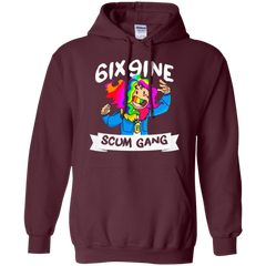 6ix9ine Hoodie - Maroon - Shipping Worldwide - NINONINE