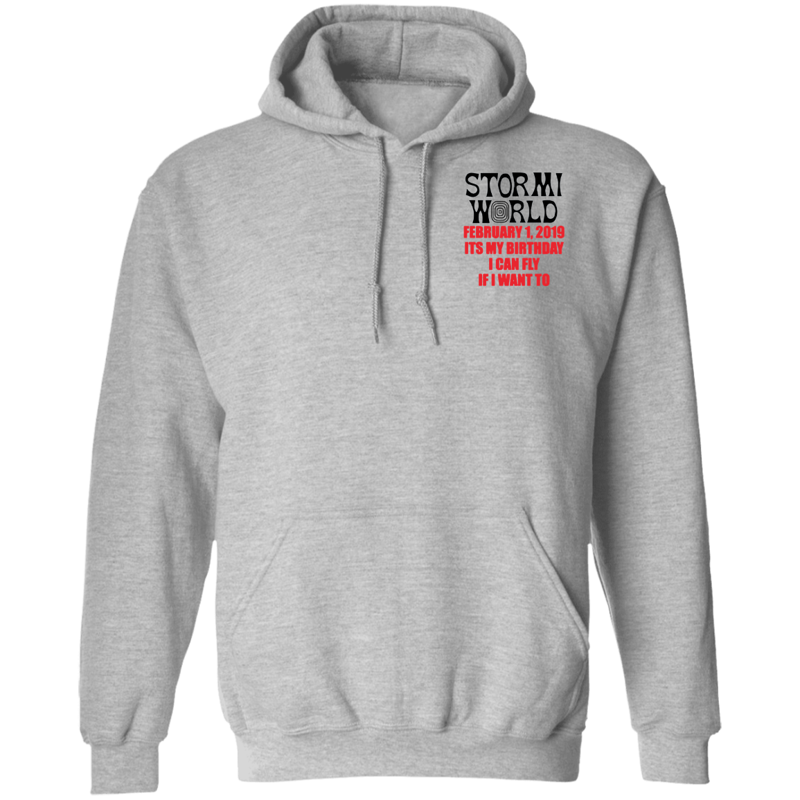 Stormi World Hoodie - Sport Grey - Worldwide Shipping - NINONINE