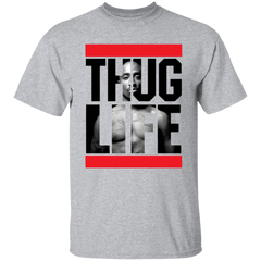 Thug Life 2pac Shirt - Sport Grey - Worldwide Shipping -  NINONINE