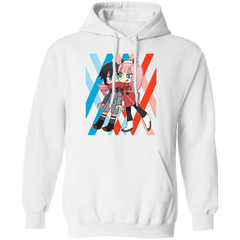 Darling In The Franxx Hoodie - White - Worldwide Shipping - NINONINE