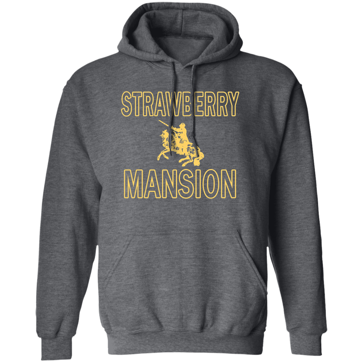 Strawberry Mansion Hoodie - Dark Heather - Worldwide Shipping - NINONINE