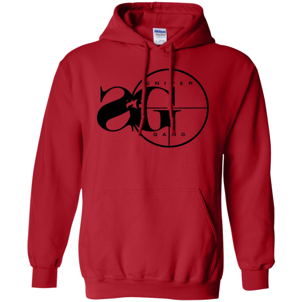 Sniper Gang Hoodie Light - Red - Shipping Worldwide - NINONINE