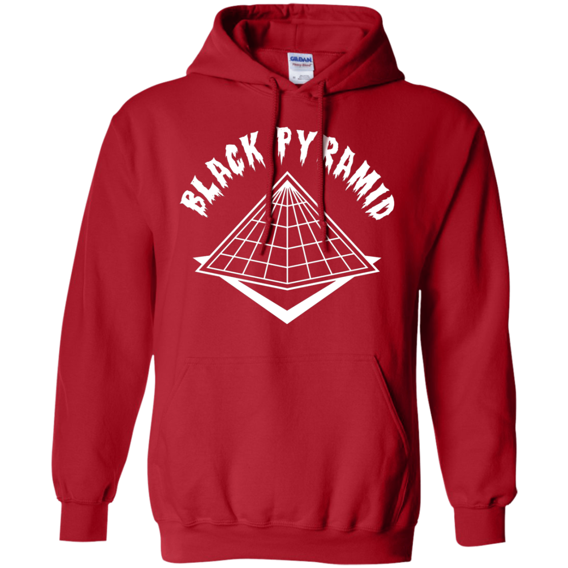 Black Pyramid Hoodie - Red - Shipping Worldwide - NINONINE