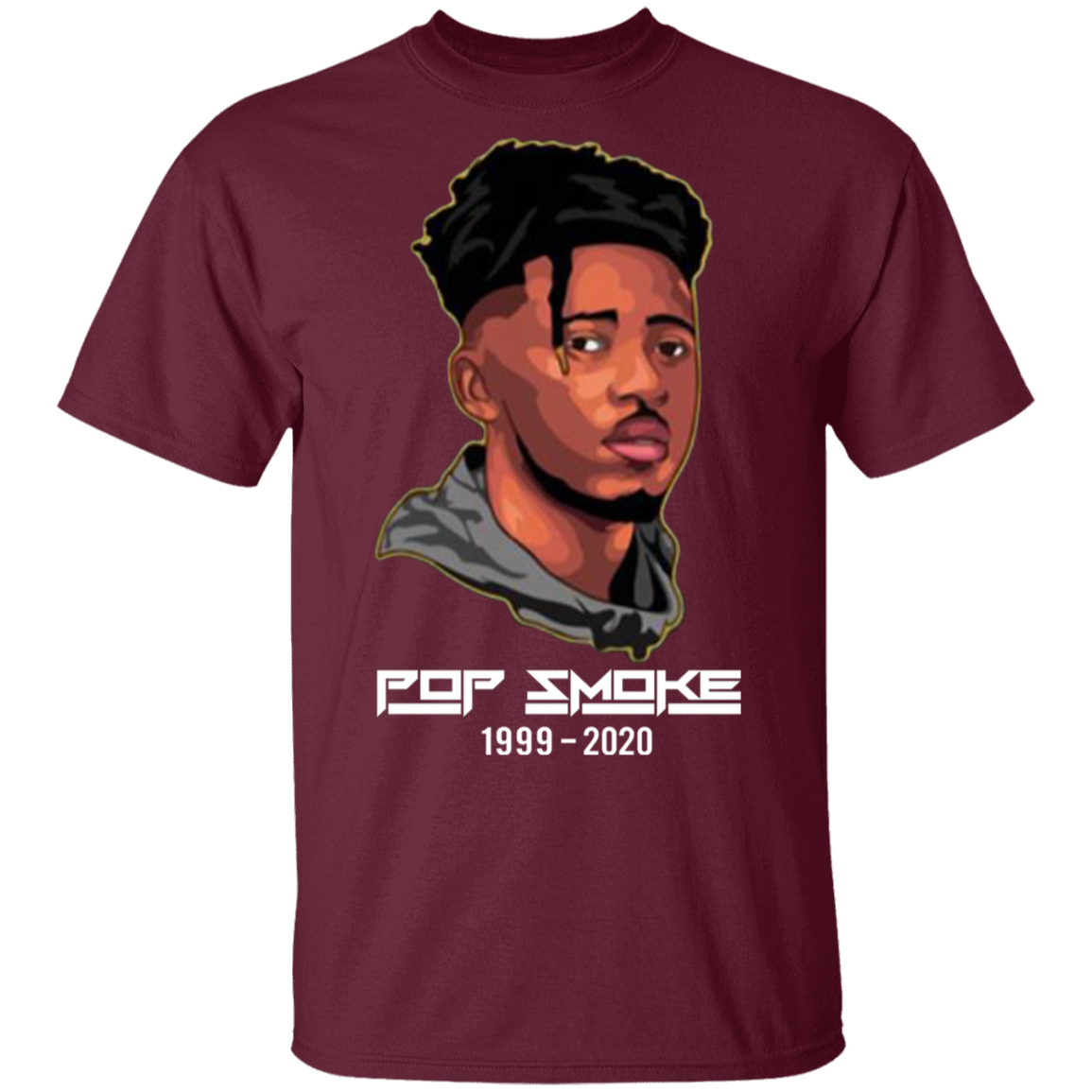 Pop Smoke Shirt Maroon