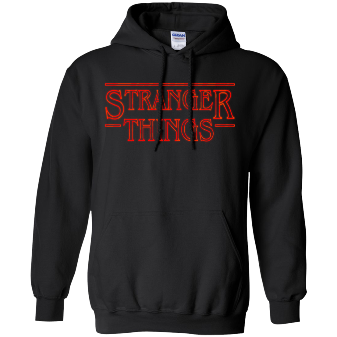 Stranger Things Merch Hoodie - Black - Shipping Worldwide - NINONINE