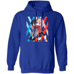 Darling In The Franxx Hoodie - Royal - Worldwide Shipping - NINONINE