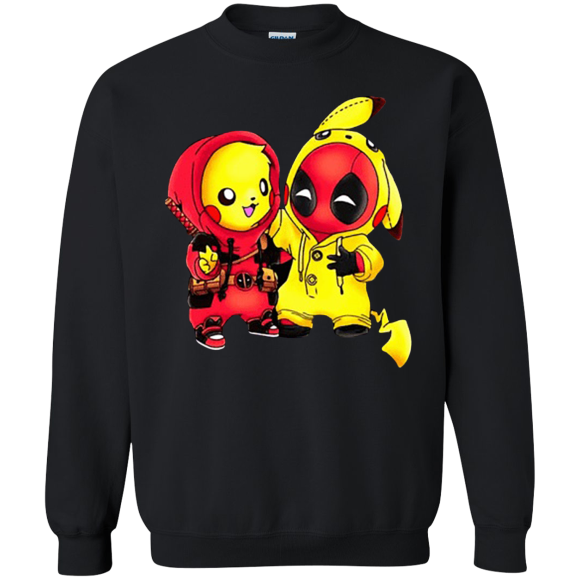 Pikachu Deadpool Sweater - Black - Shipping Worldwide - NINONINE