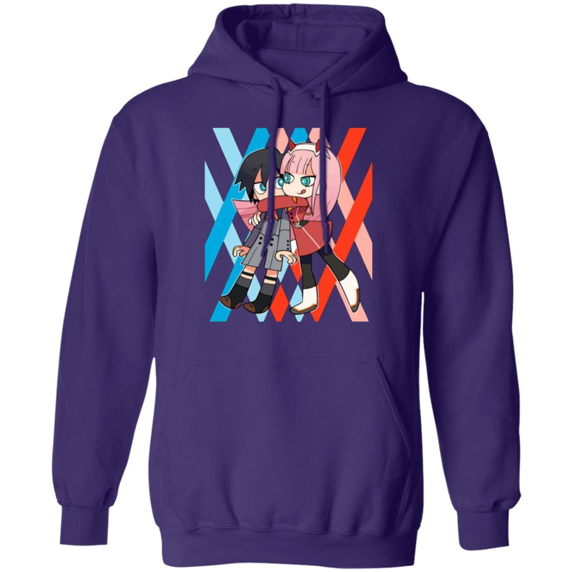 Darling In The Franxx Hoodie - Purple - Worldwide Shipping - NINONINE