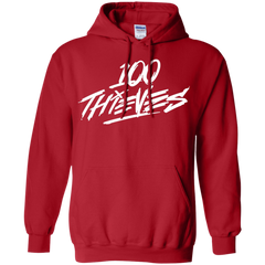 100 Thieves Hoodie - Red - Shipping Worldwide - NINONINE