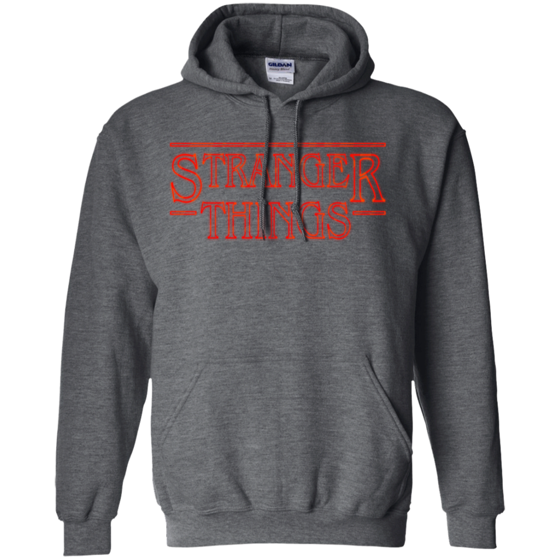 Stranger Things Merch Hoodie - Dark Heather - Shipping Worldwide - NINONINE