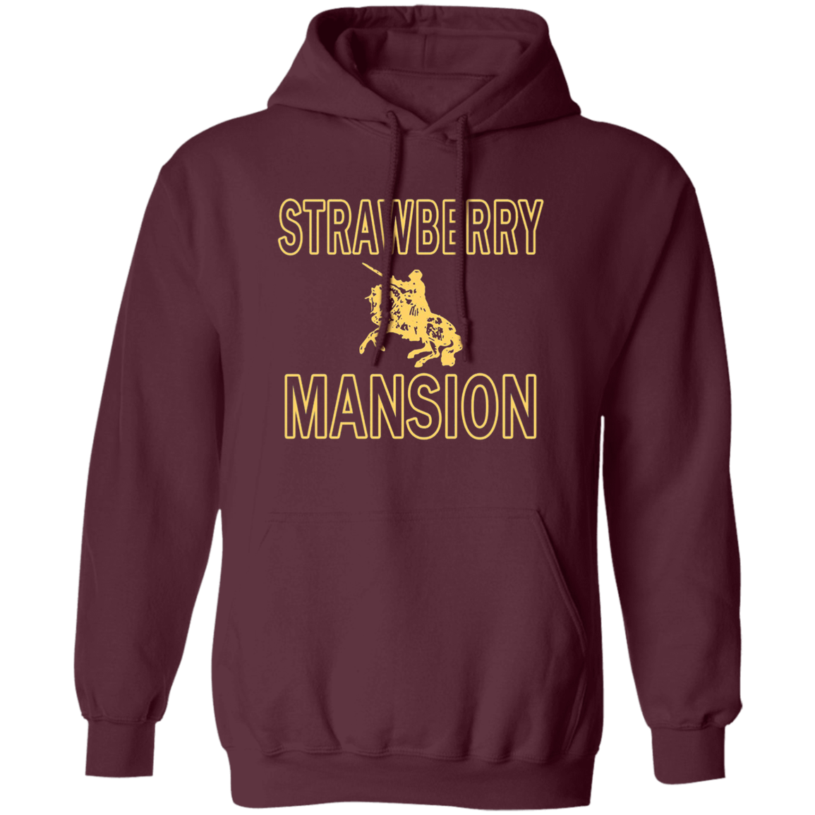 Strawberry Mansion Hoodie - Maroon - Worldwide Shipping - NINONINE