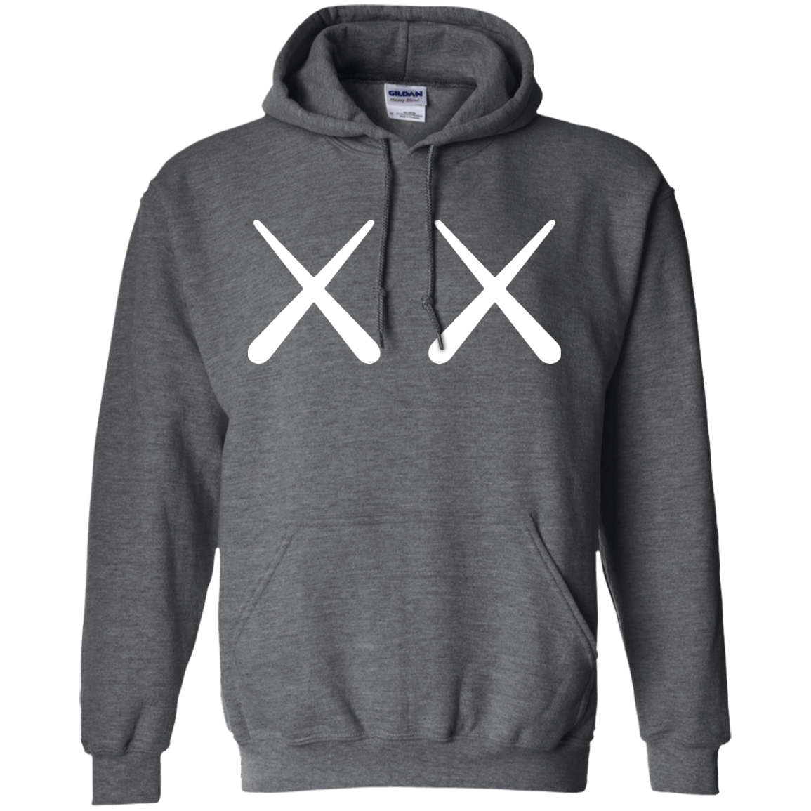 Kaws Hoodie - Dark Heather - Shipping Worldwide - NINONINE