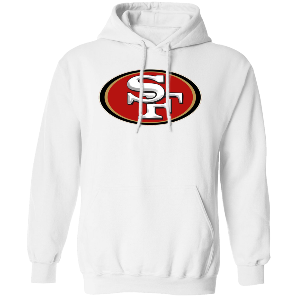 49ers Hoodie - White - Worldwide Shipping - NINONINE