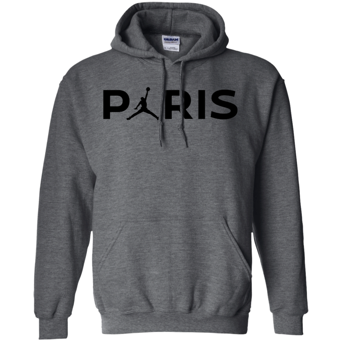 Psg Jordan Hoodie Light - Dark Heather - Shipping Worldwide - NINONINE