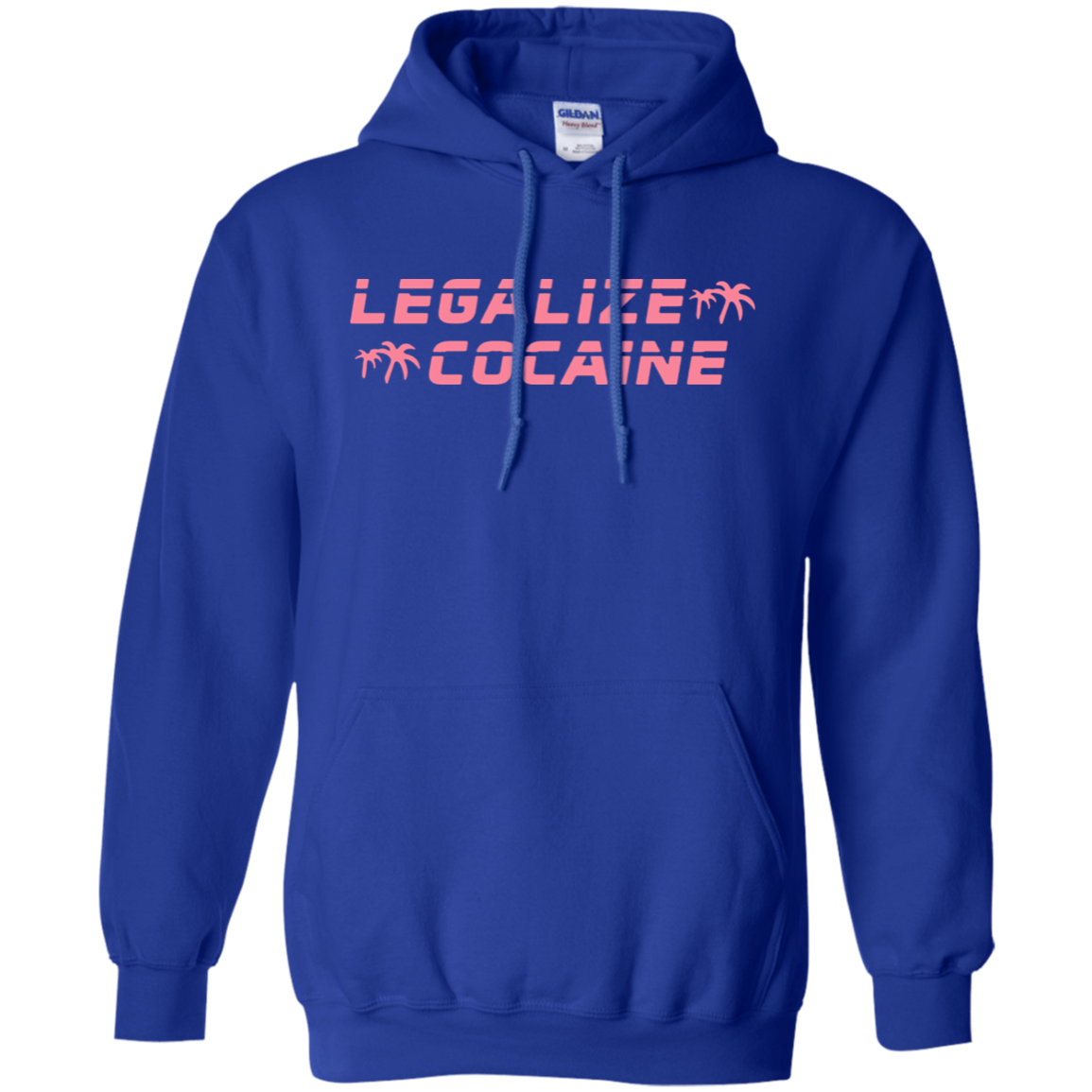 Legalize Cocaine Hoodie - Royal - Shipping Worldwide - NINONINE